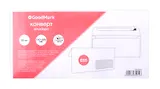 Конверт Е65 (110*220) 25шт 80г, силик.лента, окно справа GoodMark