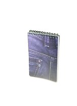 Блокнот А6 50л кл. "Stila Jeans" спираль, пластик.обл., stila