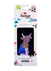 Дизайнерские носки St.Friday Тёлочка с горностаем, (38-41)