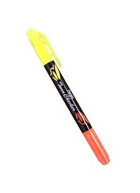 Текстовыделитель «Twin Checker» жёлтый, оранжевый, двухсторонний, Pentel