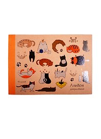 Альбом для рисования «Котики» Unnika А4, 40 листов, склейка