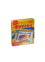 LORI Кп-019 Картина из песка Фреска Вертолет (+рамка) (набор д/творчества) (4+) (коробка)