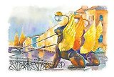 Открытка "Банковский мост, лето"