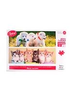 Пазл Котята и щеночки Диптих Астрель 2х133 элемента 05724