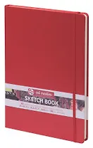 Блокнот для зарисовок 21*29.7см 80л., "Art Creation" 140г/кв.м твердая обложка, красный