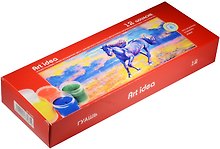 Гуашевые краски 12 цветов, 20 г, Art idea