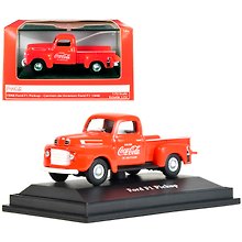 472001 Машинка литая коллекционная Motor City Classics - Die-сast модель по лицензии Coca-Cola 1948 Ford F1 Pickup, масштаб 1:72