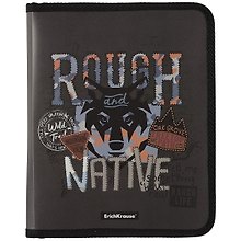 Папка для тетрадей «Rough Native» А5+, на молнии с трёх сторон, Erich Krause