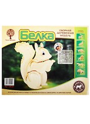Игрушка, Белка, 18х23, сборная, дерево