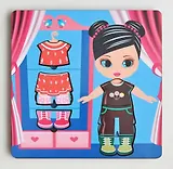 Игрушка, Развивающая игрушка: рамка-вкладка Гардероб IG0056