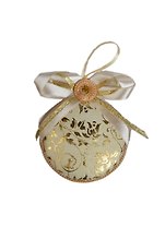 Игрушка "Винтажный Шарик" из бумаг ручного отлива  (ассорти) d 8*3 см 00008910 (Нот)