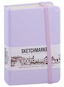 Скетчбук 9*14, 80 листов "Sketchmarker" фиолетовый пастельный, нелинованный, 140г/м2, слоновая кость