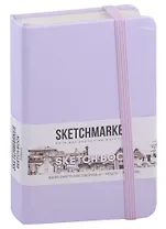 Скетчбук 9*14 80л "Sketchmarker" фиолетовый пастельный, нелинованн. 140г/м2, слоновая кость, тв.обл.