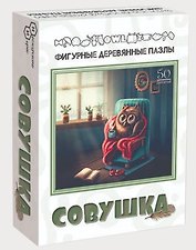 Пазл фигурный деревянный Совушка Нескучные игры 50 элементов