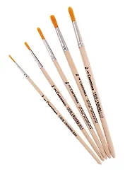 Кисти 5 штук, синтетика круглая №1, №2, №3, №4, №5 "Всадник", Артком