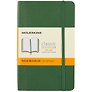 Записная книжка «Classic Pocket» А6, 96 листов в линейку, зелёная, Moleskine