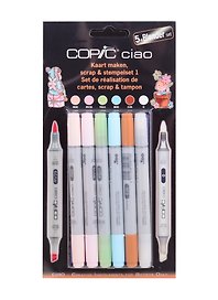 Набор маркеров Copic Ciao "Скрапбукинг №1", 5 цветов + блендер