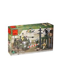 Конструктор пласт. Военная техника с аксесс. (BRICK808) (162003) (187дет.) (6+) (коробка) (в кор. 36шт)