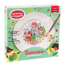 Набор для творчества Бумбарам. Тарелка-раскраска «Лесные истории»