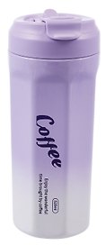 Термостакан Coffee (фиолетовый градиент) (пластик/металл) (520мл) (12-7306-202604_27)