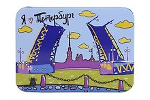 Шкатулка СПб Мосты и крепость (9х7х3) (металл)