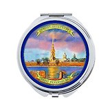 Зеркало Аква Петроп.крепость сереб. фольга [720]