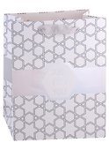 Пакет А4 32*26*12,5 "Grey and white" нейтр., бум.мат.ламинат  - 0