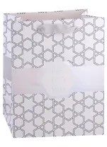 Пакет А4 32*26*12,5 "Grey and white" нейтр., бум.мат.ламинат 