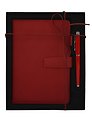 Набор канцелярский "Red" книга для записей, ручка шариковая 