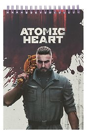 Творческий блокнот cо стикерами «Atomic Heart. Нечаев», A5