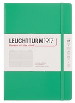 Книга для записей A5 125л лин. "Medium" тв.обложка, цвет весенний листок, Leuchtturm1917