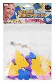 Фантазер Мягкий конструктор "Лужайка" (Шнуровка) (113003)