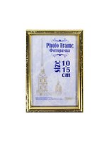 Фоторамка пластик 10*15, 111 золото, Канцбург
