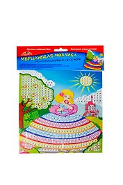 Самокл. мерцающая мозаика из мягк. пласт. А5 Принцесса с розой (C2420-08) (набор для дет. творч.)