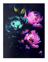 Набор для творчества. Алмазная мозаика с частичной выкладкой на подрамнике "Яркие цветы", 40 х 50 см,