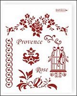 Трафарет пластиковый многоразовый Прованс (20х25) (Л-065)