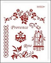 Трафарет пластиковый многоразовый Прованс (20х25) (Л-065)