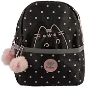 Рюкзак "Pusheen" 38,5*29*15, черный, уплотн.карман для ноутбука, поролон.спинка, регул.лямки, светоотраж.элементы