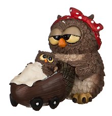 Фигурка Сова с совенком 9см (537-259)