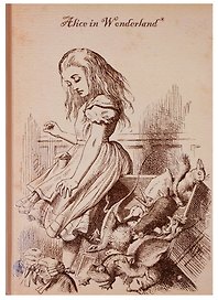 Блокнот «Алиса в стране чудес. Алиса и коробка», крафт