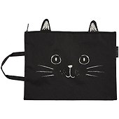 Папка для тетрадей «Funny cat» А4, ткань, на молнии - 0