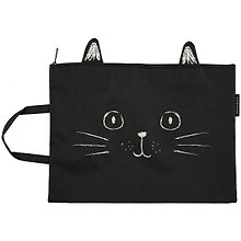 Папка для тетрадей «Funny cat» А4, ткань, на молнии