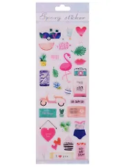 Наклейки эпоксидные Лето