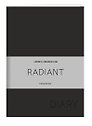 Ежедневник недатированный «Radiant» А5, чёрный, 152 листа, экокожа, Listoff