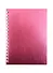 Записная книжка А6 80л кл. "METALLIC" обл. розов.бумвинил, гребень - 0