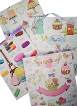 Пакет подарочный бумажный А4 26*32*12,5 "Сладкие истории", жен., мат. ламинат, Kairui