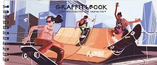 Скетчбук 240*103 24л "Graffiti book. Дизайн 1" 100 г/м2, евроспираль, глянц.ламинация, контент