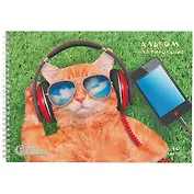 Альбом для рисования Unnika, "Меломан", А4, 40 листов, на гребне