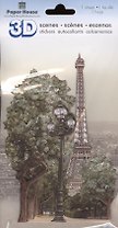 Наклейки для скрапбукинга Paper House Парижская улица 3D (STDM-0800) (упаковка)