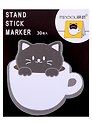 Блок бумаги самоклеящийся 30 листов, "Cat in cup", в ассортименте